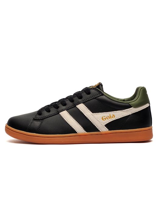 Gola Black Classics Equipe Ii Leather Trainers for men