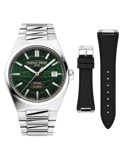 Frederique Constant Green Frédérique Highlife Automatic Cosc Watch Fc-303G3Nh6B Stainless Steel (Archived) for men