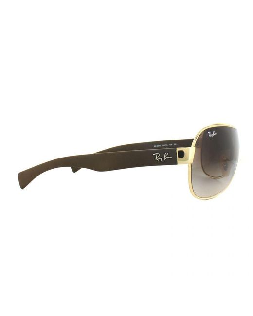 Ray-Ban Metallic Sunglasses 3471 001/13 Gradient Metal