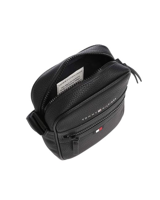 Tommy Hilfiger Black Essential Luxury Messenger Bag for men