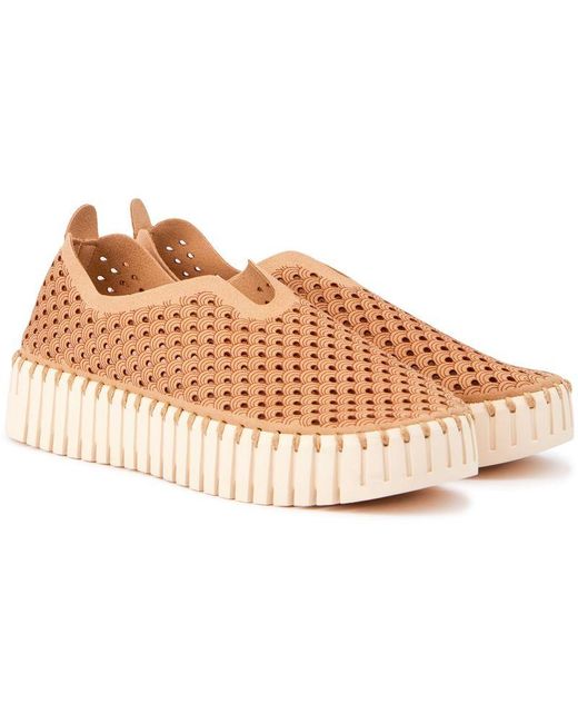 Ilse Jacobsen Pink Tulip Plateau Shoes
