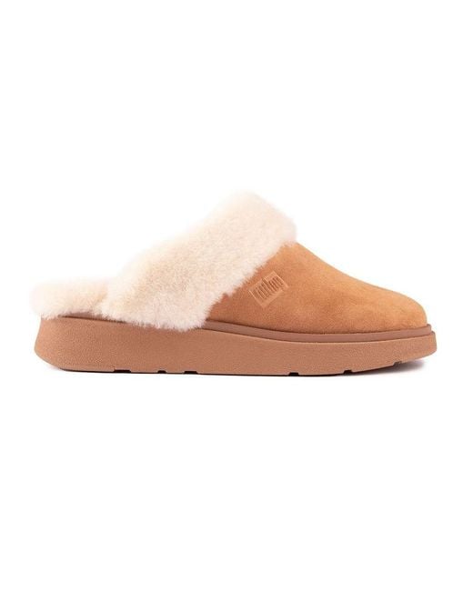 Fitflop Pink Gen-ff Shearling Slippers