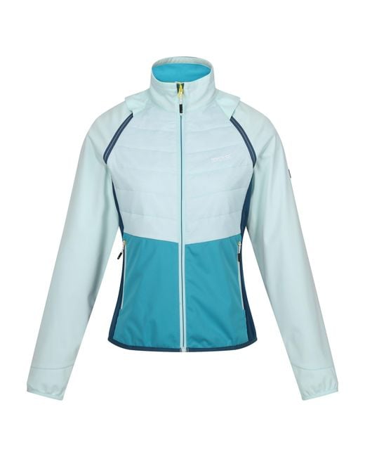 Regatta Blue Ladies Steren Ii Hybrid Jacket (Bleached Aqua/Tahoe)