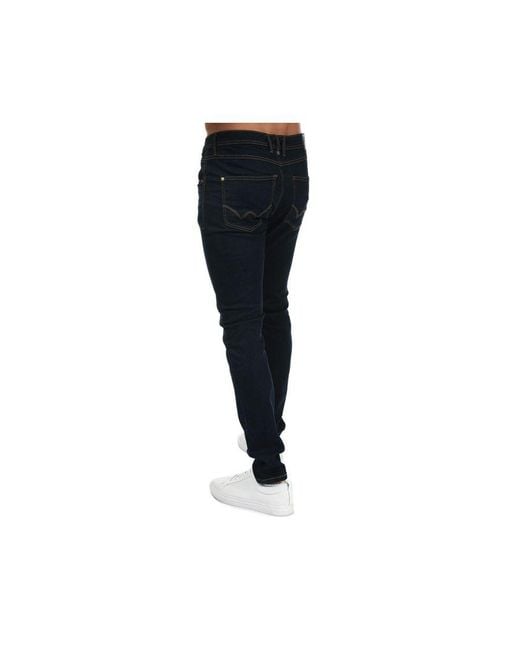 Duck and Cover Black Maylead Rinse Wash Slim Fit Jeans for men
