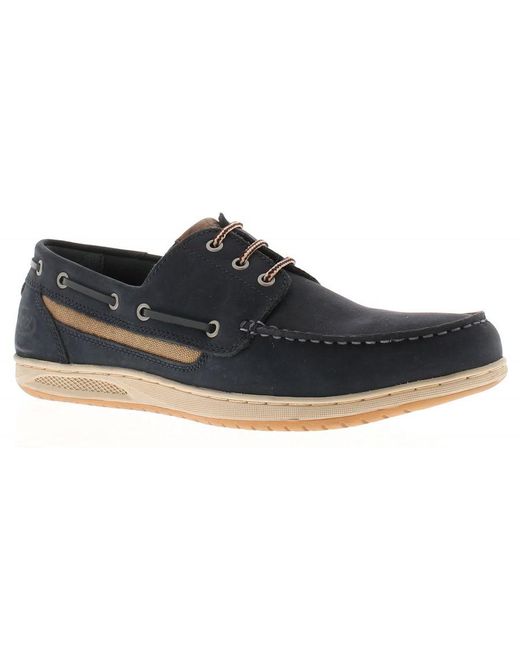 Pod Blue Boat Shoes Casual Tide Shoe Leather (Archived) for men