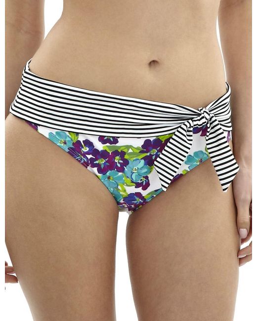 Panache Blue Elle Fold Pant/Floral
