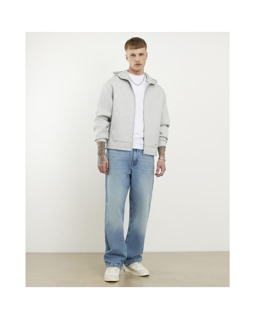 River Island Blue Loose Fit Jeans Cotton for men