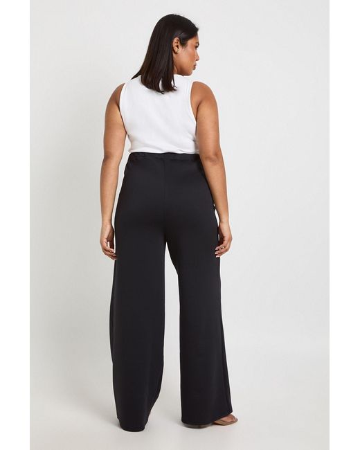 Boohoo Black Plus Wide Leg Trouser