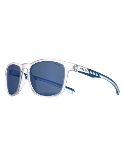 Replay Blue Round Matte Transparent And Revo Polarized Pulse