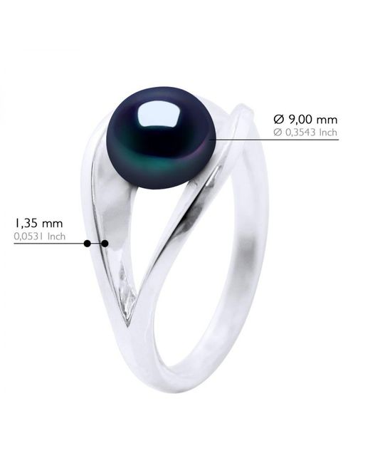 Ateliers Saint Germain Blue Ring Real Cultured Freshwater Pearl Bonton 8-9 Mm