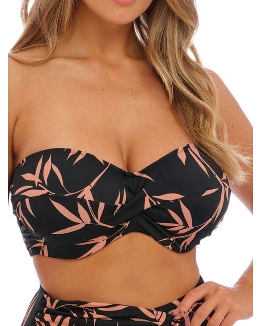 Fantasie Black Luna Bay Twist Bandeau Bikini Top