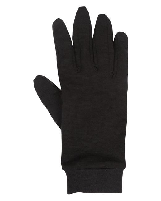 Mountain Warehouse Black Silk Gloves Warm Winter Breathable Travelling Glove