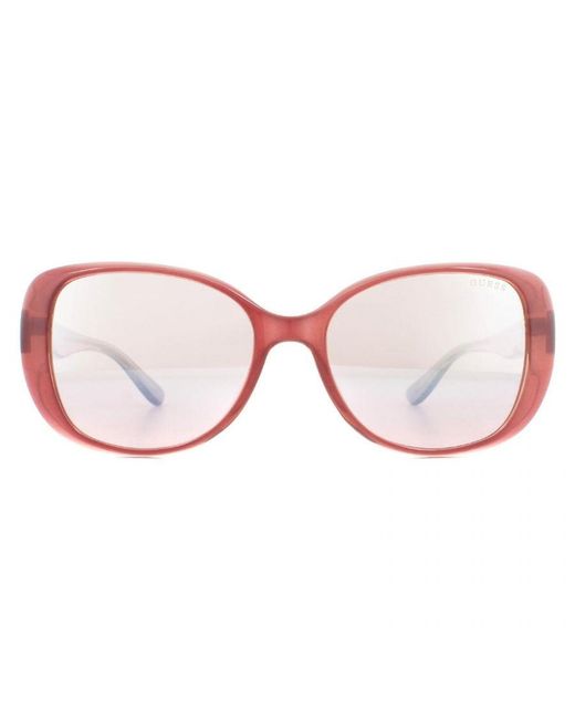 Guess Pink Square Gradient Sunglasses