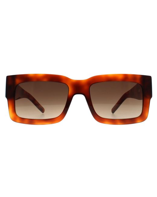 Boss Brown Rectangle Light Havana Gradient 1654/S