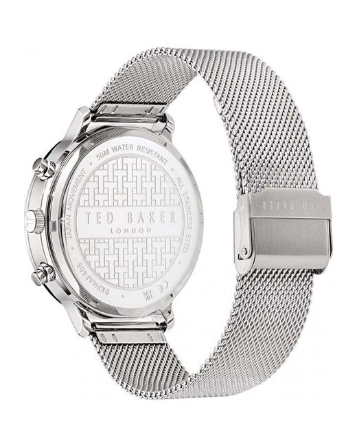 Ted Baker Gray Bkphaf408 Haarvin Watch for men