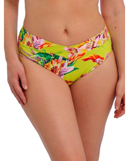 Fantasie Green Cala Macarella High Waist Bikini Brief