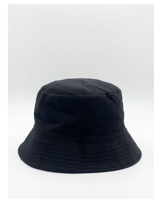 SVNX Blue Cotton Fleece-Lined Bucket Hat