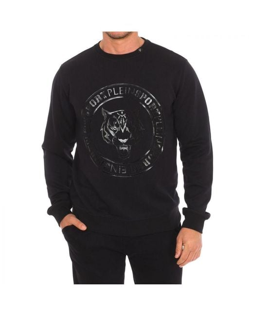 Philipp Plein Black Fipsg603 Long-Sleeved Crew-Neck Sweatshirt for men