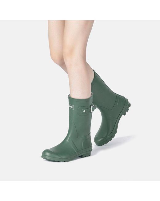 EVER AU Green Penguin Mid-Calf Gumboots