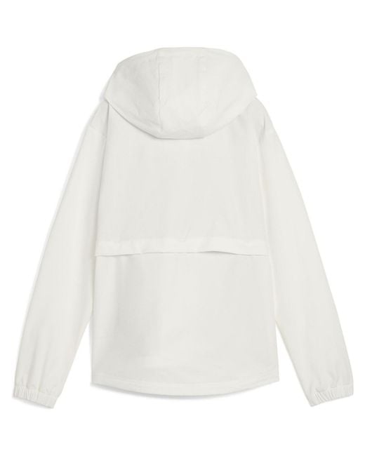 PUMA White Full Zip Performance Golf Jacket