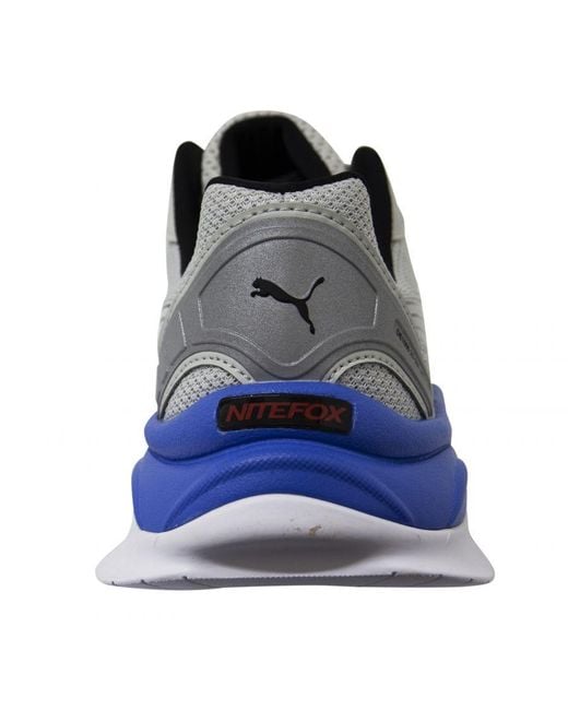 PUMA Gray Nitefox Highway Low Lace Up Running Trainers 371480 01 Textile for men