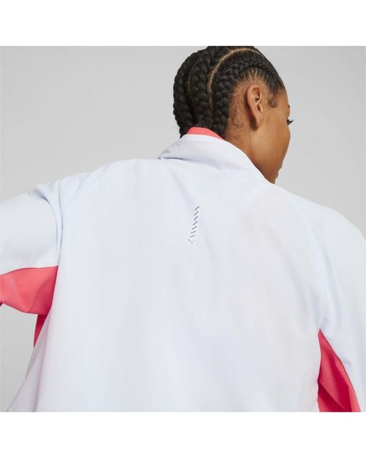 PUMA White Ultraweave Running Jacket