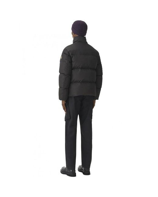 Belstaff Black Grid Paxton Down Jacket Nylon for men