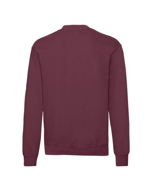 Fruit Of The Loom Purple Adult Classic Drop Shoulder Sweatshirt