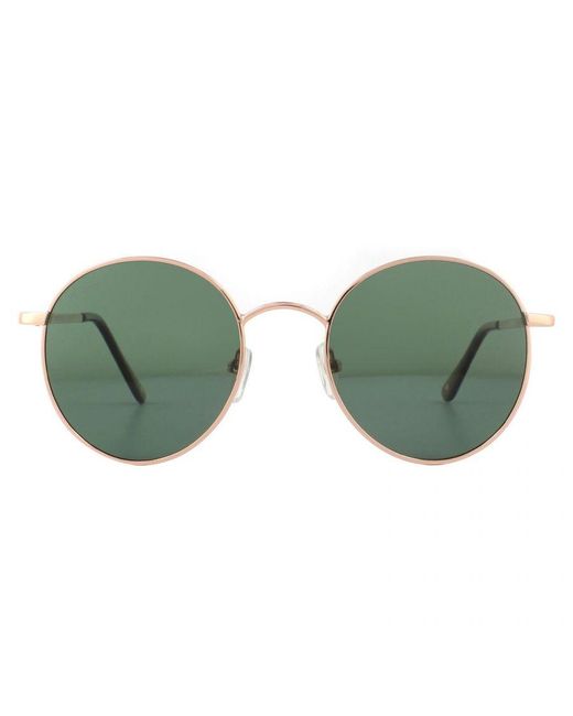 Montana Green Round G15 Polarized Sunglasses Metal