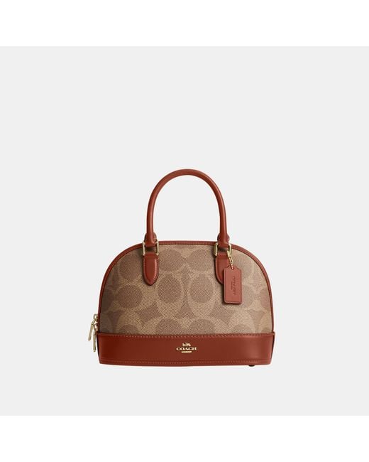 COACH Brown Sabrina Satchel