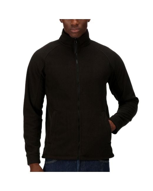 Regatta Black Professional Thor Iii Full Zip Warm Outdoor Fleece Jacket for men