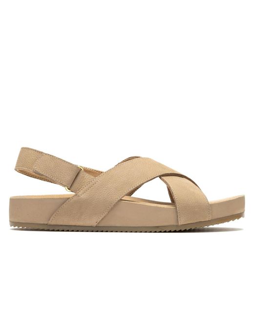 Hush Puppies Black Mylah Slingback Leather Sandals