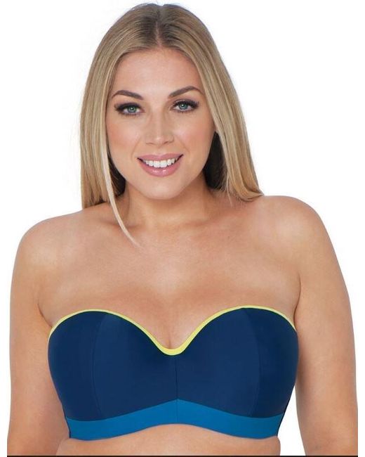 Curvy Kate Blue Maya Bandeau Bikini Top