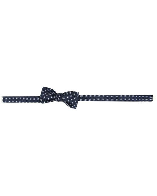 Hackett Blue London Printed Silk Bow Ties for men