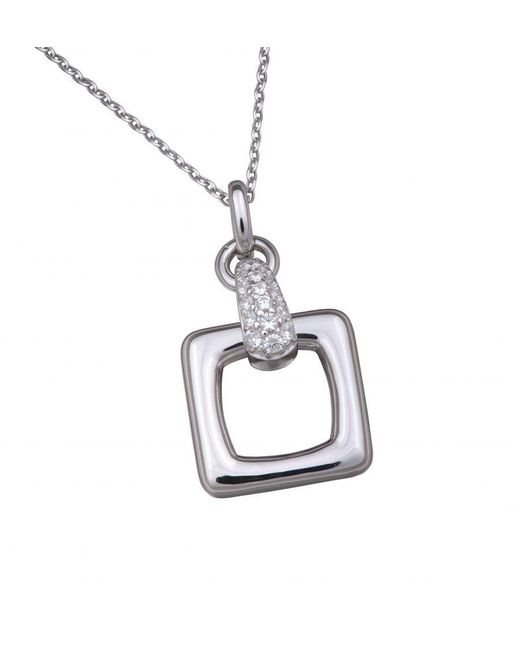 Orphelia Metallic 925 Sterling Chain With Pendant