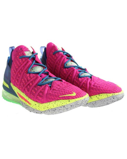 Nike Pink Lebron Xviii "Los Angeles By Night" Trainers for men