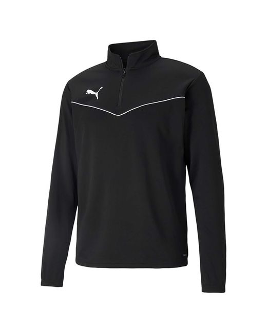 PUMA Black Teamrise 1/4 Zip Top 03 T-Shirt for men