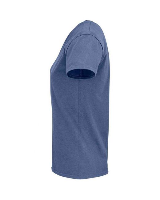 Sol's Blue Organic Cotton Short Sleeve T-Shirt