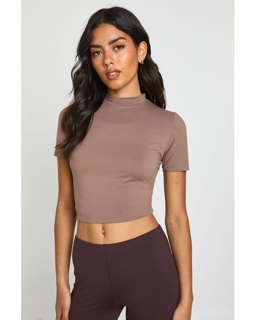 Boohoo Multicolor Second Skin Crew Neck Everyday Tee