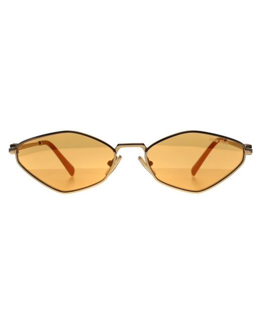 Miu Miu Brown Oval Light Mirror Mu 56Zs Metal