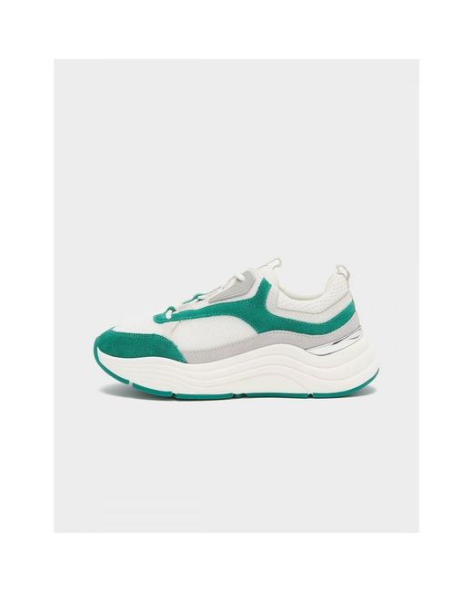 Mallet White S Cyrus Suede Running Trainers