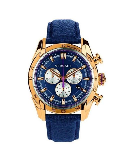 Versace Blue Vdb030014 V-Ray-Tone Watch for men