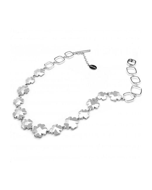 Folli Follie White 1N9F145 Ladies Necklace Sterling