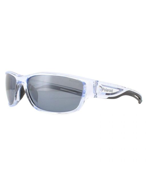 Polaroid Blue Sport Sunglasses Pld 7028/S Mng Ex Crsytal Mirror Polarized for men