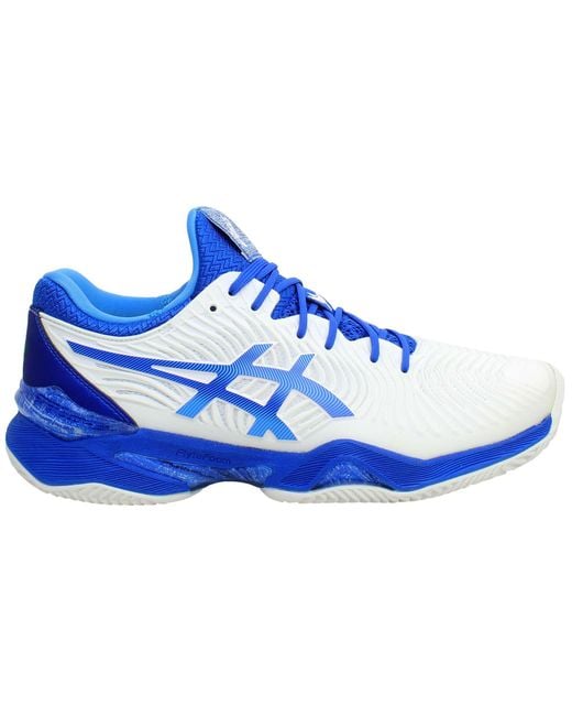 Asics Blue Court Ff Novak Clay Tennis Shoes for men