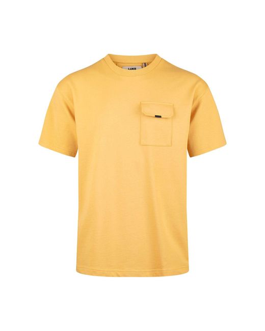 Luke 1977 Yellow Dragger Relaxed Fit T-Shirt for men