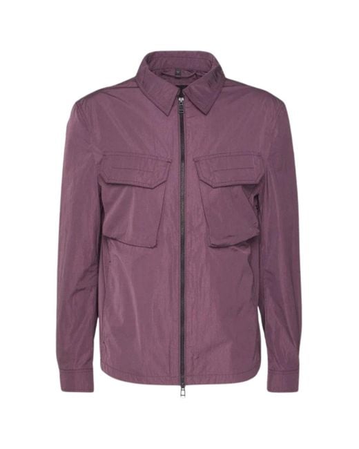 Belstaff Purple Dark Garnet Staunton Overshirt Jacket for men