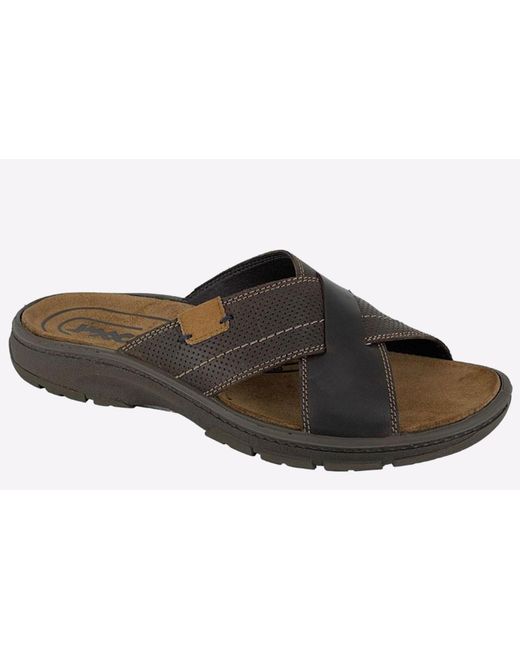 Imac Brown Adelong Mule Sandals for men