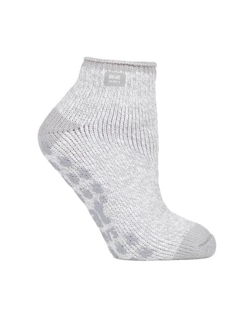 Heat Holders White Ladies 2.3 Tog Thermal Low Cut Ankle Slipper Socks