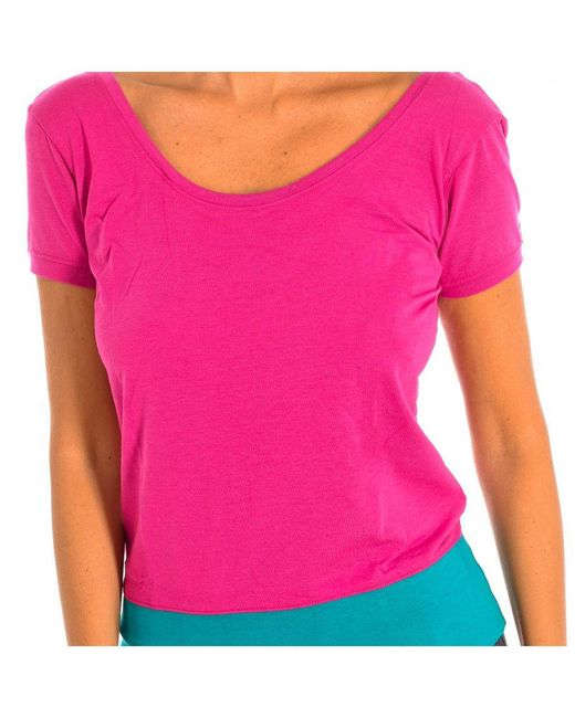 Zumba Red Sports T-Shirt With Short Sleeves Z1T00321